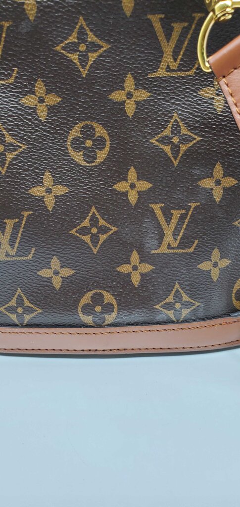 Louis Vuitton Monogram Reverse Dauphine Backpack in Canvas w/ Leather Trim