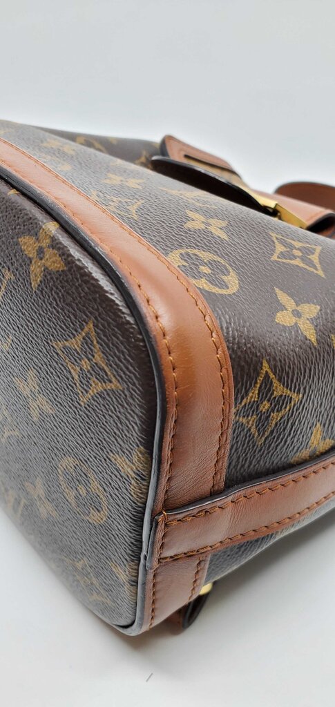 Louis Vuitton Monogram Reverse Dauphine Backpack in Canvas w/ Leather Trim