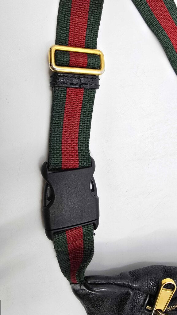Gucci Grained Calfskin Web Beltbag