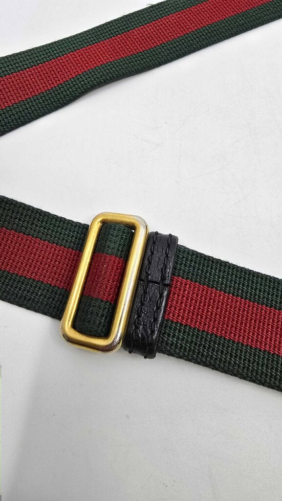 Gucci Grained Calfskin Web Beltbag