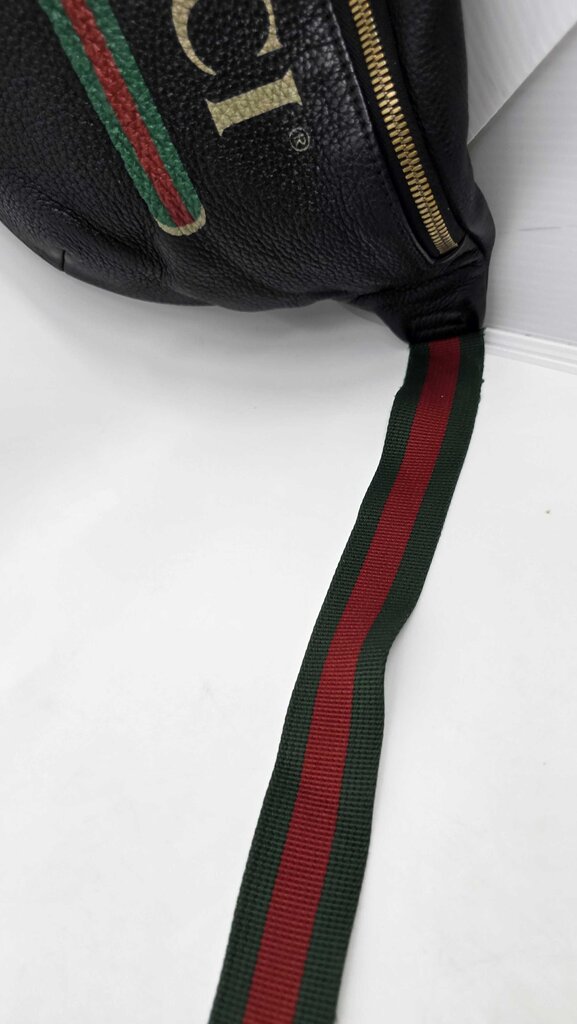 Gucci Grained Calfskin Web Beltbag