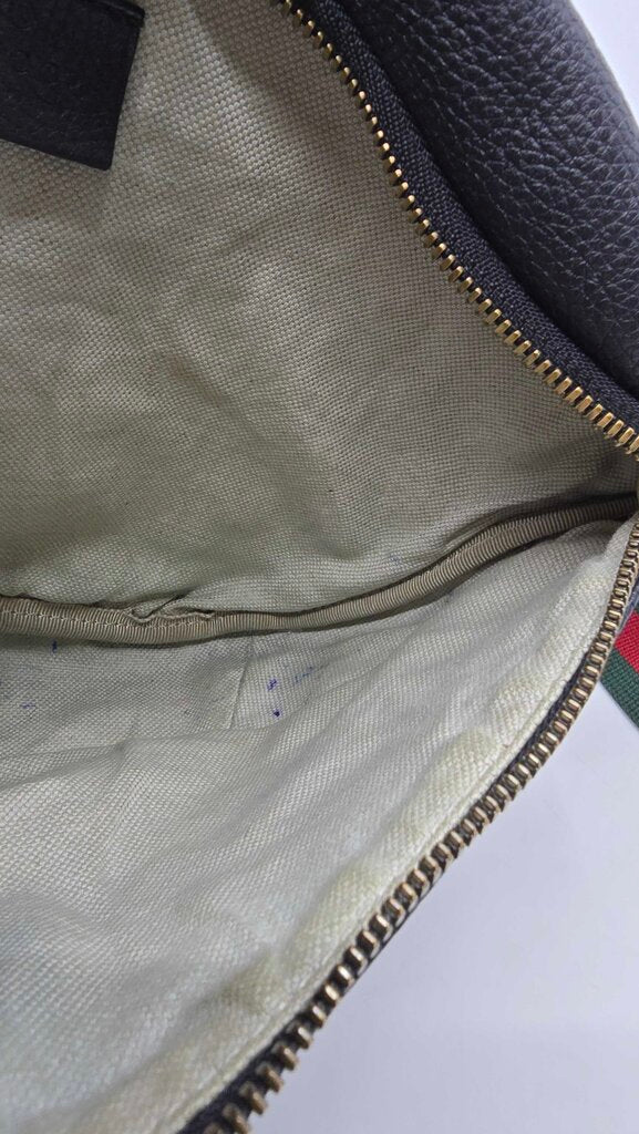 Gucci Grained Calfskin Web Beltbag