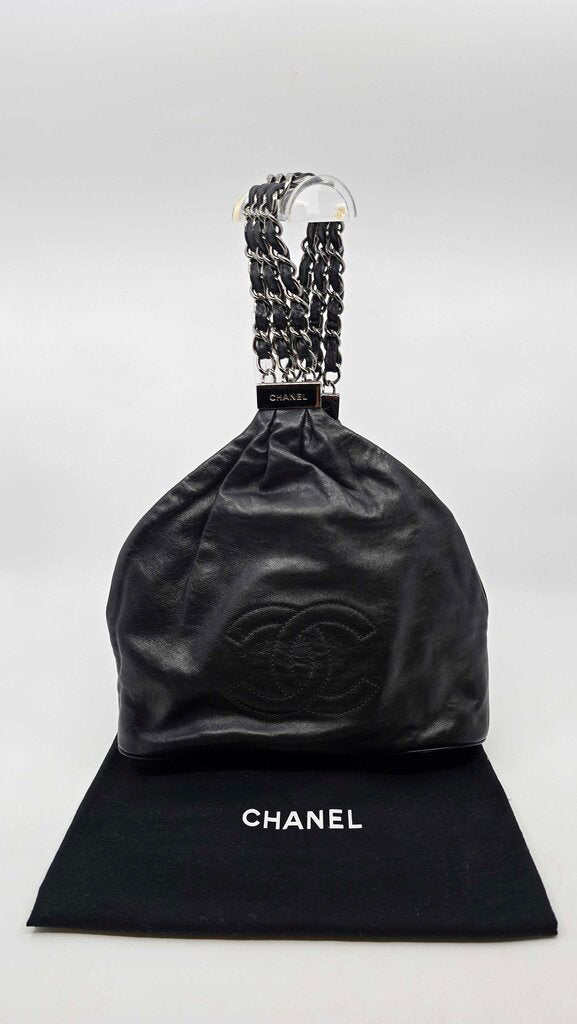 Chanel 2006-2008 Rock and Chain Lambskin Hobo Bag