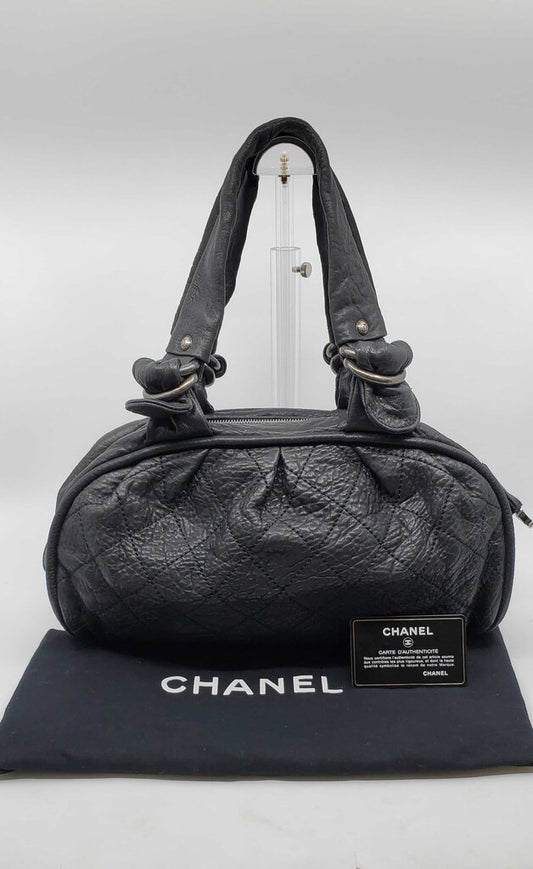Chanel Distressed Lambskin Le Marais Bowler Bag