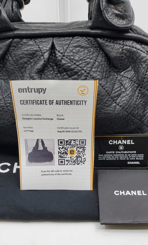 Chanel Distressed Lambskin Le Marais Bowler Bag