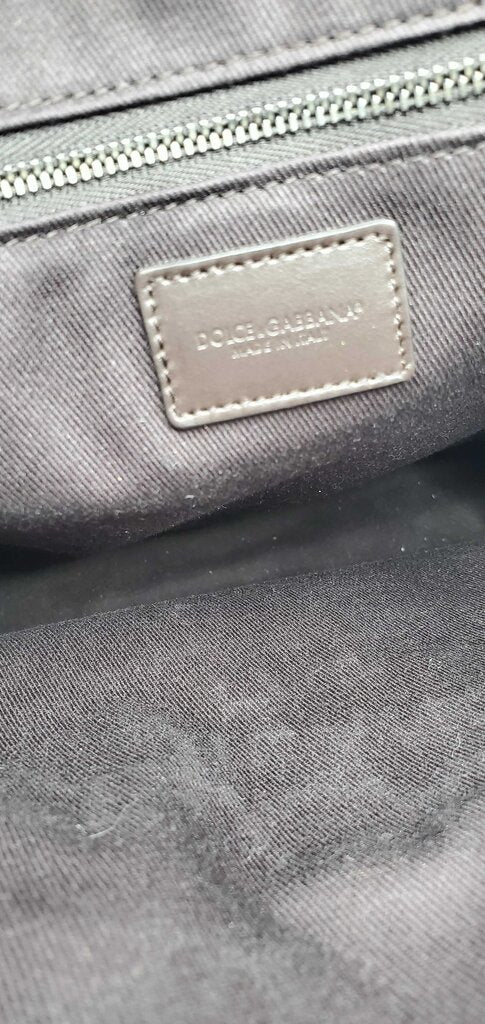 Dolce & Gabbana Large Logo Canvas Shopping Tote
