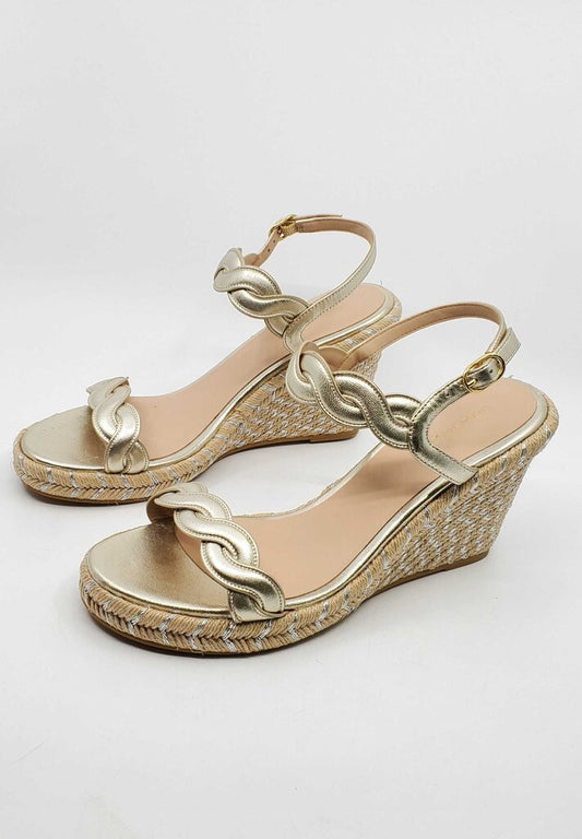 Stuart Weitzman Espadrille Wedge Sandals
