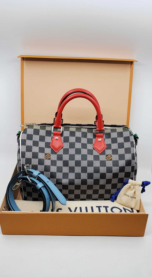 Louis Vuitton 2019 Damier Noir Speedy Bandouliere 30