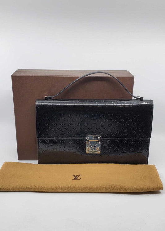 Louis Vuitton Anouchka Handbag Monogram Glace Leather GM