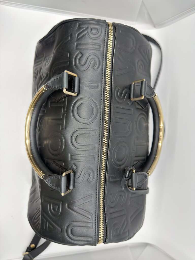 Louis Vuitton Paris Speedy Cube Bag-blk