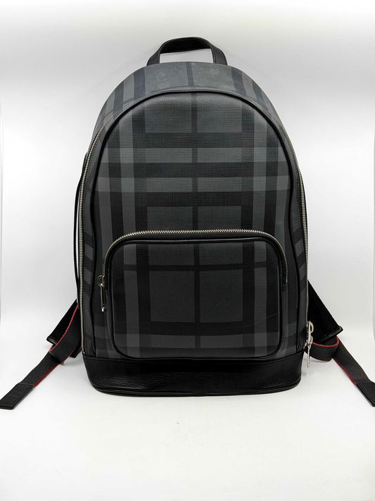 Burberry Smoked Check Backpack – Black/Charcoal
