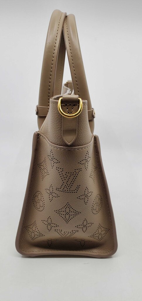 Louis Vuitton On my side PM -perforated Mahina calf leather-Galet