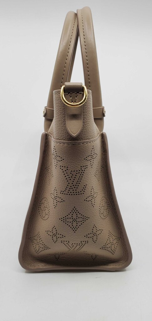 Louis Vuitton On my side PM -perforated Mahina calf leather-Galet