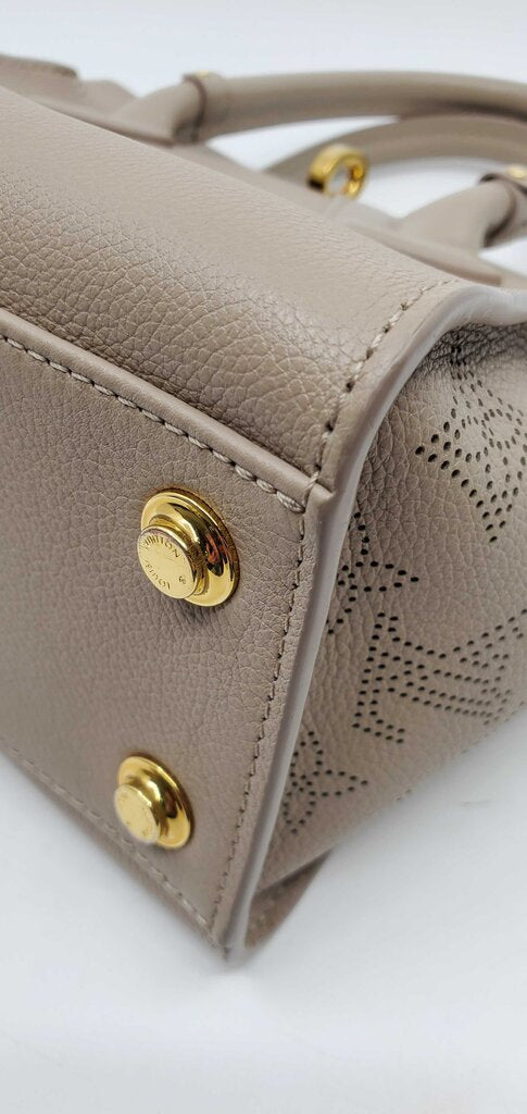 Louis Vuitton On my side PM -perforated Mahina calf leather-Galet