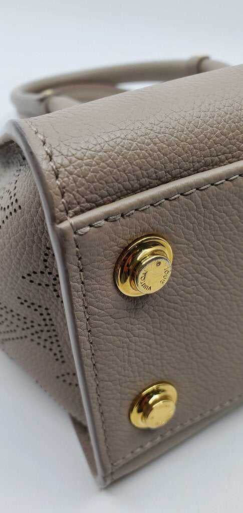Louis Vuitton On my side PM -perforated Mahina calf leather-Galet
