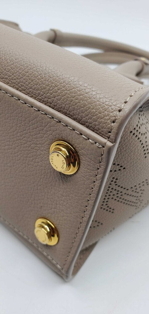 Louis Vuitton On my side PM -perforated Mahina calf leather-Galet