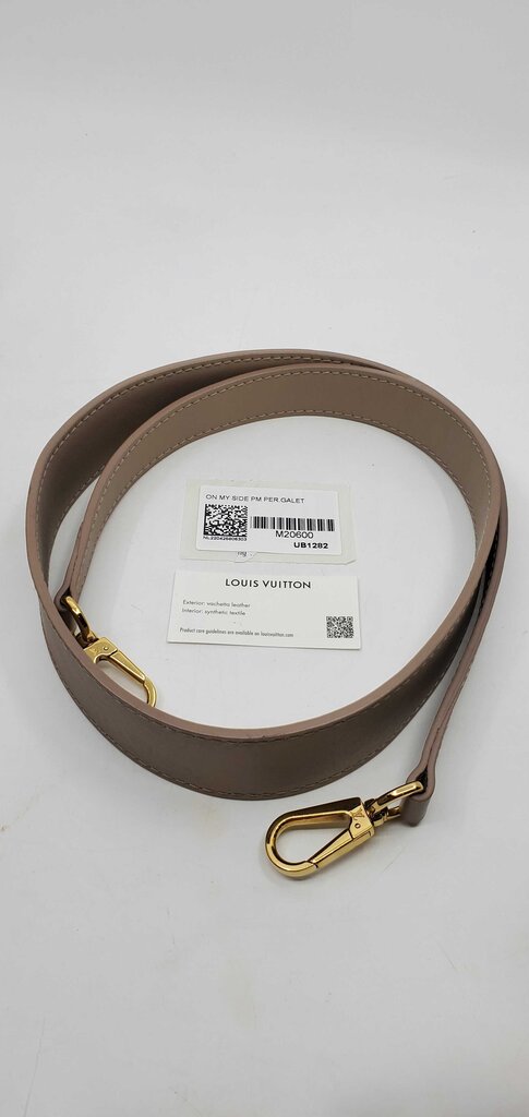 Louis Vuitton On my side PM -perforated Mahina calf leather-Galet